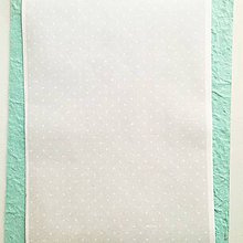 Papier - ryžový papier Biele bodky na sivej/podklad - 11503315_