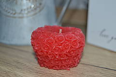 Sviečky - Červené ružičkové jabĺčko - 11506103_