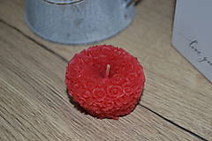 Sviečky - Červené ružičkové jabĺčko - 11506108_