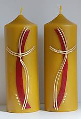 Sviečky - Oltárna sviečka z včelieho vosku 3. - 11507250_
