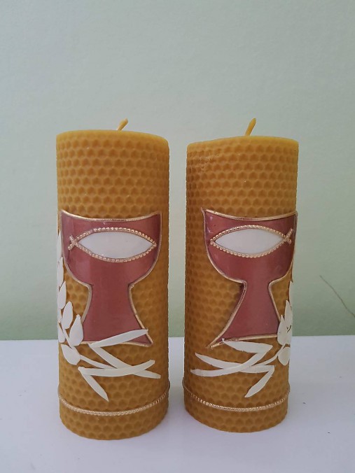 Oltárna sviečka z včelieho vosku 4.