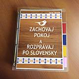 Papiernictvo - Zachovaj pokoj a rozprávaj po slovensky - karisblok - 11509145_