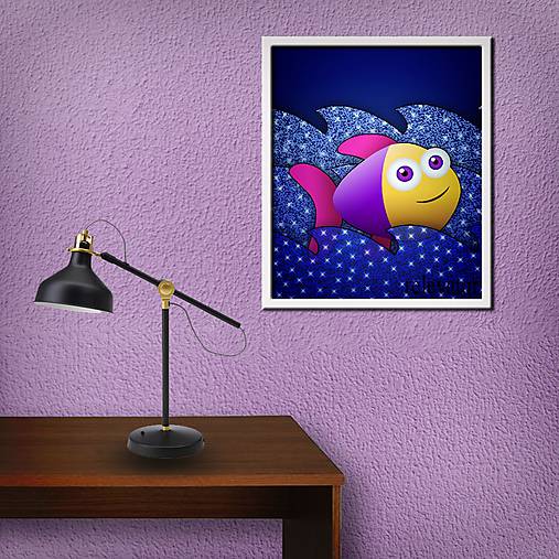 Grafika - Ryba v čarovnom mori (veselá) - 11511034_