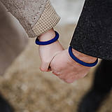 Náramky - ONaONA elegantné náramky pre páry, modré - 11518279_