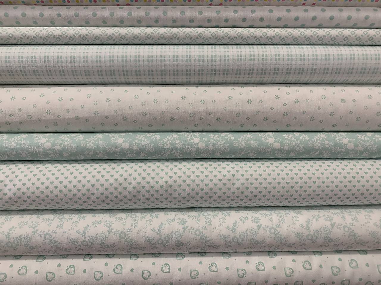 Bavlnené latky české /jemná mint kolekcia 