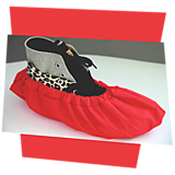 Ponožky, pančuchy, obuv - Návleky na topánky červené - 11525410_