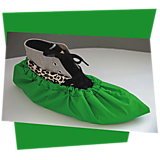 Ponožky, pančuchy, obuv - Návleky na topánky zelené - 11525524_