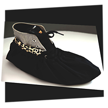 Ponožky, pančuchy, obuv - Návleky na topánky čierne - 11525485_