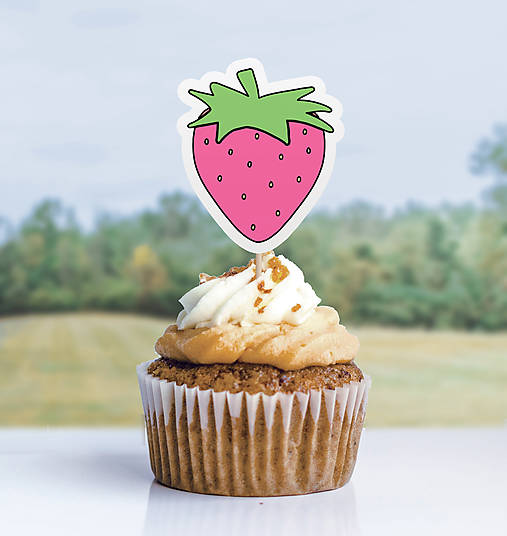 Dekorácie - Detský minimalizmus - zápich na muffin nielen ovocné príchute - 11523835_