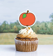 Dekorácie - Detský minimalizmus - zápich na muffin nielen ovocné príchute (jablko) - 11523743_