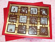 Iné - Čokoládová bonboniérka I LOVE YOU - 11526706_