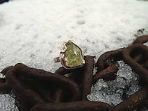 Prstene - Strieborny prsteň Ag925 Heliodor - 11530499_