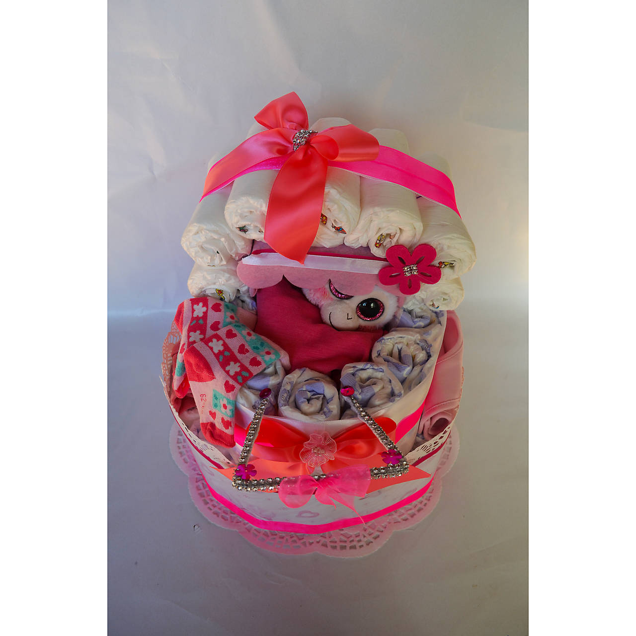 Plienková torta KOČÍK (Veľkosť plienok č.3 (4 - 9kg))