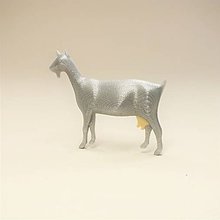 Brošne - Koza silver/ivory - 11534500_