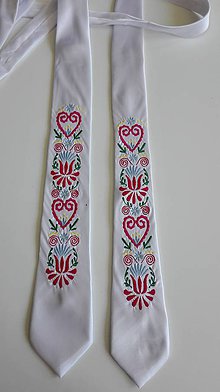 Pánske doplnky - Vyšívaná kravata  (Pestrofarebná) - 11543554_
