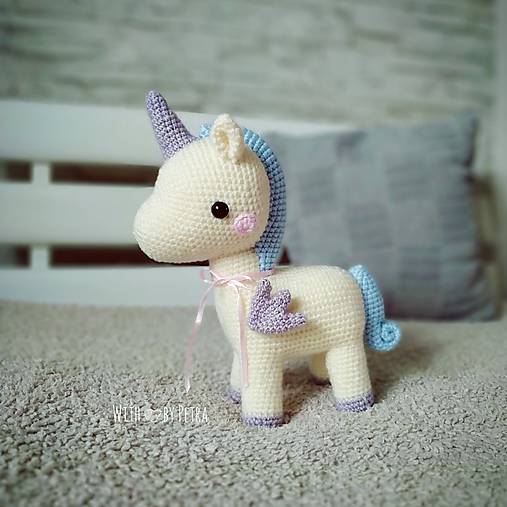 Hračky - Ellie - háčkovaný alicorn - 11546240_