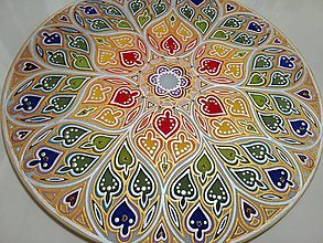 Dekorácie - Mandala Ružicové okno kaplnky Sainte- Chapelle - 11544397_