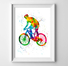 Grafika - Cyklista na horskom bicykli MTB II - 11546693_