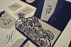 Papiernictvo - Svadobné tlačoviny ruže (Štítok na výslužku 6x6 cm - Biela) - 11545157_