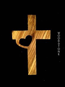Dekorácie - Drevený kríž - 11551590_
