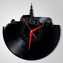 Hodiny - Nitriansky hrad  - vinylové hodiny (vinyl clocks) - 11552545_