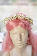 Ozdoby do vlasov - Kvetinový set na prijímanie "tak veľa lásky..."  (Set polvenčeku a venčeku na sviečku) - 11552911_