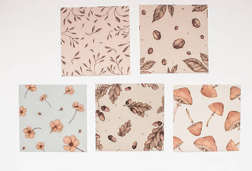 Papier - Transparentný set háročkov "jeseň" - 11551877_