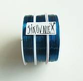 Farebný drôt, Ø 0,3 mm   (21 m, modrá)