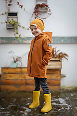 Detské oblečenie - Detská softshell bunda - caramel - 11560650_
