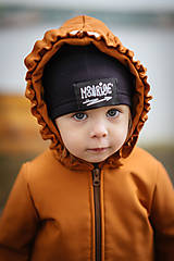 Detské oblečenie - Detská softshell bunda s volánmi - caramel - 11560846_