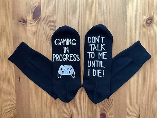 Maľované ponožky pre milovníka hier