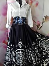 Blúzky a košele - FLORAL FOLK - biela dámska košeľa - 11564801_