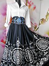 Blúzky a košele - FLORAL FOLK - biela dámska košeľa - 11564816_