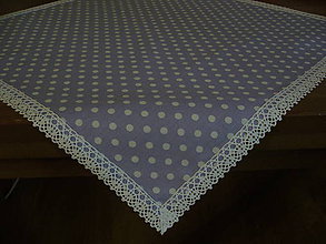 Úžitkový textil - Obrus fialkový s čipkou 45x45 - 11564616_