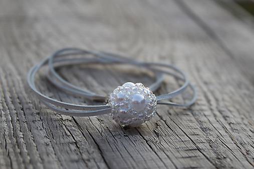 Náhrdelníky - náhrdelník biela perličková gulička 1 - 11567610_