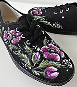 Ponožky, pančuchy, obuv - tenisky maľované Maky - dámske - 11568726_