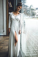 Šaty - Svadobné šaty vo vintage štýle na gombičky SKLADOM - 11565641_