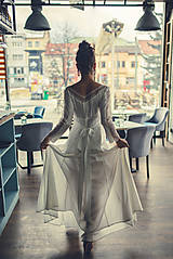 Šaty - Svadobné šaty vo vintage štýle na gombičky SKLADOM - 11565643_