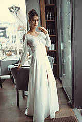 Šaty - Svadobné šaty vo vintage štýle na gombičky SKLADOM - 11565644_