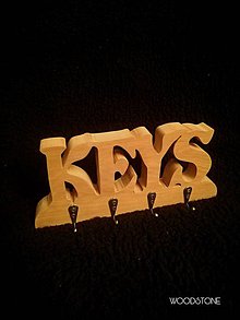 Dekorácie - Vešiak na kĺúče -Keys - 11568032_