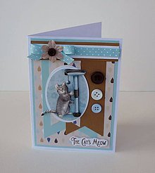 Papiernictvo - Pohľadnica s 3D obrázkom mačky III. - 11568386_