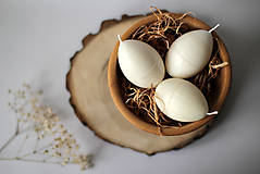 Dekorácie - Veľkonočné vajíčko - BIELE - 11572835_