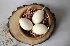 Dekorácie - Veľkonočné vajíčko - BIELE - 11572836_