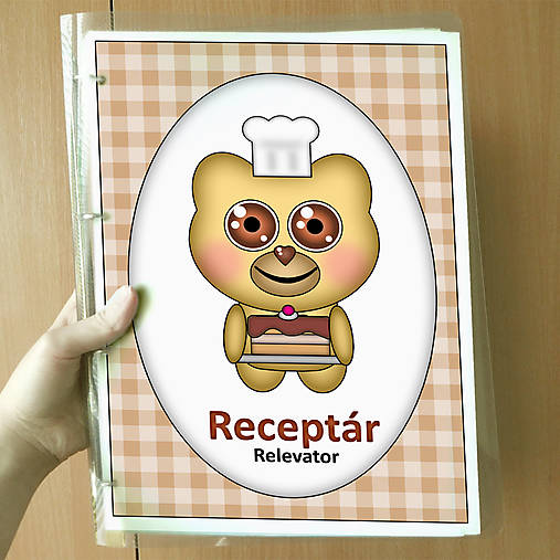 Papiernictvo - Roztomilé zverky - receptár (macko) - 11569331_