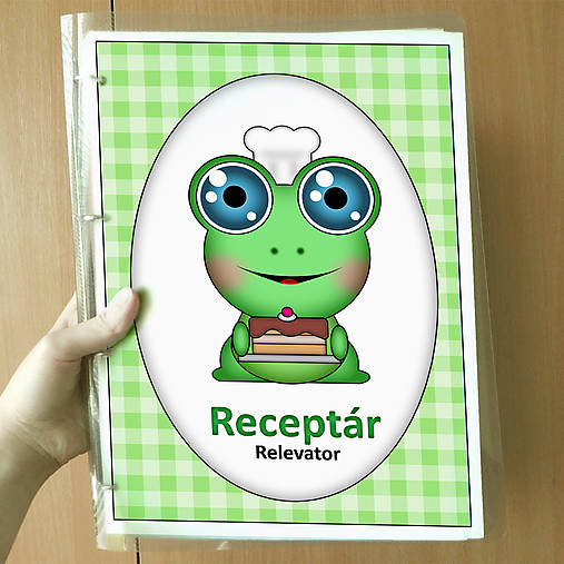 Papiernictvo - Roztomilé zverky - receptár (žabka) - 11569358_