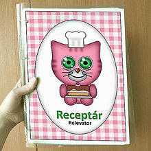 Papiernictvo - Roztomilé zverky - receptár (mačička) - 11569353_