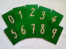 Hračky - Montessori šmirgľove čísla - 11576592_
