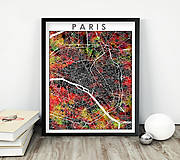 Grafika - Mapa Paríž - 11575246_