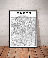 Mapa Londýn