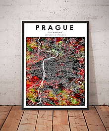 Grafika - Mapa Praha - 11575290_